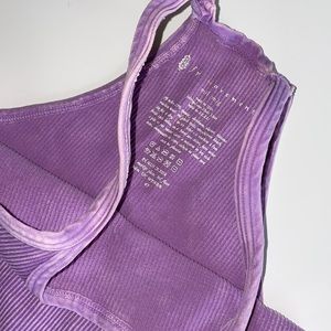 FP Movement by Free People Purple Ribbed Sports Bra